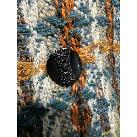 Trisha Tyler Vintage Plaid Wool Blend Jacket Medium Korea Old Money Retro Y2K - Picture 3 of 9